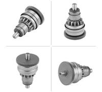 Starter Motor, Metal Starter Clutch Gear Assembly Fit for GY6 139QMB Scooter Mopeds ATV Starter Motor for GY6