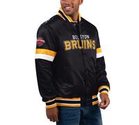 STARTER NHL Boston Bruins HOMEGAME Varsity Satin Jacket