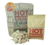 Starter pack - Contains 24 Hotblocks Eco Wood Briquettes and 30 Firelighter Waxlings. Approx 20kg
