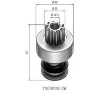 Freewheel Gear, starte MAGNETI MARELLI 940113020143 for 3000 5 1967-1972