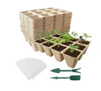 Starter Pots for Plants | Planting Cup with 12 Root Friendly Cells, with Tools and Labels Root Friendly Planting Cups | for Growing Care and Vegetable Propagation