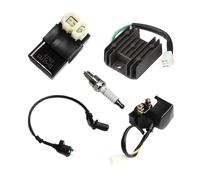 Starter Relay Solenoid GY6 Ignition Coil Voltage Regulator Rectifier Starter Solenoid Relay 6 Pin AC CDI Spark Kits For 50cc 125cc 150cc ATV Quad