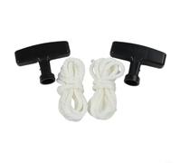 Starter Rope Pull Cord 4.5Mm X 30Cm With Handle For Honda Lawn Mower Snow Blower Small Engine 4-8Recoil Starter Cable Replacement Parts 2 Pack