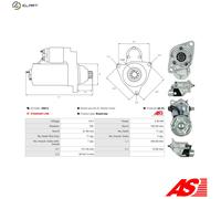 AS-PL S6491PR Starter motor
