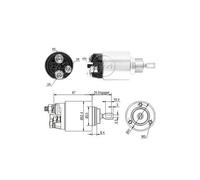 Starter solenoid switch ZM3381 ERA for PEUGEOT FORD CITROËN FIAT