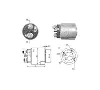Starter solenoid switch ZM4495 ERA for RENAULT NISSAN