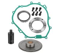 Starter Starting Clutch One Way Gear Bearing Gasket Flywheel Puller Kit for Yamaha Grizzly 350 2007-2014 Bruin 350 2004-2006 Wolverine 350 2006-2009