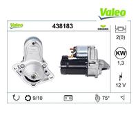 Starter VALEO 438183 For OPEL, DAEWOO, CHEVROLET, SAAB, FIAT