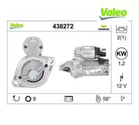 Starter VALEO 438272 For BMW