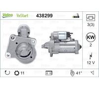 Starter Valeo 438299 for FORD