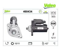 Starter VALEO 460434 For VW, SKODA, SEAT, AUDI
