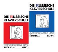 Starterset: Die Russische Klavierschule Band 1 und Band 2 (SIK2353, SIK2354, 9783920880686, 9783920880693) + Soundman-Notenheft + 2 Notenbleistifte