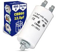 Starting Capacitor 12,5µf 450V 50/60Hz Type CBB60 with Operating Temperature from -25 to +85°C - Warranty 10 Years - MONTERAL