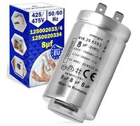 Starting Capacitor 8µf 425V - 475V 50/60Hz with Operating Temperature from -25 to +85°C with the Original Code 416.25.5392 for Ducati 125002033/4 for Electrolux - MADE IN EU - MONTERAL
