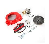 Starting Motor Fits For GX160 GX200 5.5HP 6.5HP Electric Start Motor Ignition Kit Flywheel Starter Keay Switch Coil Fan Cover Shourd Starter
