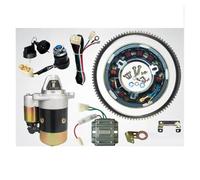 Starting Motor FOR 170F 173F 178F 186F 188F 192F DIESEL 5KW STARTER MOTOR FLYWHEEL RING GEAR ELECTRIC START CONVERSION KIT Starter(186 188 192F CCW)