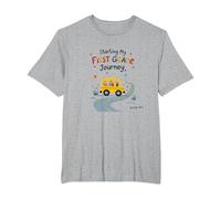 Starting My First Grade Journey, Actost, MLI T-Shirt, Men's Big and Tall, Heather Grey, 3X Tall
