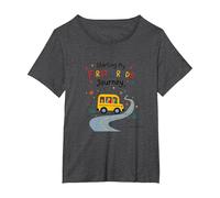 Starting My First Grade Journey, Actost, MLI T-Shirt, Women's Plus, Dark Heather Grey, 5X