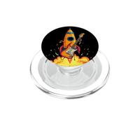Starting Rock Rocket Costume with Electric Guitar Graphic PopSockets PopGrip for MagSafe