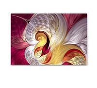 Startonight Acrylic Glass Wall Art - Abstract Colorful Curves - Glossy Artwork 60 x 90 CM Home Decor Ready to Hang
