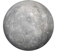 Startonight Acrylic Glass Wall Art - The Mercury Planet Round Decor - 60 CM Home Décor Glossy Artwork Ready to Hang