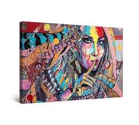 Startonight Luminous Canvas Wall Art Abstract - Jolie Colored Collection Silence - Picture Painting Stretched Print, Modern Artwork for Living Room, Office Large 80 cm x 120 cm