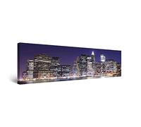 Startonight Luminous Canvas Wall Art Manhattan Classic New York Panorama - New York Stretched Print Photo, Picture Modern Artwork for Living Room, Office 40 cm x 120 cm