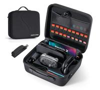 STARTRC GAMES Hard Carry Case for Nintendo Switch 2, Large Capacity Travel Carry Case with 18 Game Card Slots for Switch 2 Console and Accessories, All in One Carrying Bag, Black