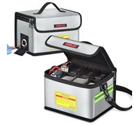 STARTRC Lipo Safe Bag, Fireproof, Explosion-Proof Lipo Bag, Large Capacity Lipo Battery Storage Box, Protective Switch, Protective Bag for Storage and Charging