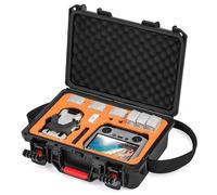 STARTRC PHOTO Waterproof Hard Case for DJI Mini 4 Pro Fly More Combo,Portable Carrying Travel Case for DJI Mini 4 Pro/Mini 3 Pro/Mini 3 Accessories/RC2/RC/N1/N2 Controller(Orange)