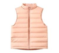 StarTreene Kids Toddlers Girls Boys Coat Sleeveless Down Puffer Gilet Warm Padded Slid Color Full Zip Winter Outwear