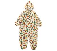 StarTreene Toddlers Kids One pieces Raincoat Hooded Waterproof Puddle Suit Children with Zipper Reflective Strips for Girls Boys