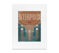 StarTrek Inspired Fine Art Print | U.S.S. ENTERPRISE NCC-1701-D | 40cm x 30cm