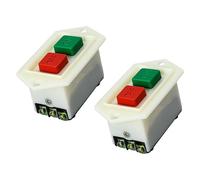 Starts Stop Push Button Switches 380V 3 Phase 5A Flushing Mount Switches For Benches Grinder & Industrial Equipment Start Stop