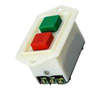 Starts Stop Push Button Switches 380V 3 Phase 5A Waterproof Flushing Mount Switches for Benches Grinder & Industrial Equipment Push Button Switches