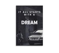 Starts With A Dream Affirmation Art Posters Are Suitable for Decorating Living Room, Bedroom, Study, Restaurant, Corridor, Children's Room, EtcUnframe-style 16x24inch(40x60cm)
