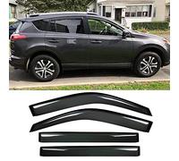 STARTSHIP 94992 Side Window Wind Deflector,4pc Outside Mount Style Nice Sun Rain Guards Set,Window Visor fit for 2013-2018 Toyota RAV-4