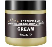 STARTSO WORLD Leather Recoloring Balm 200ml | Cream Leather Repair Kit for Furniture, Leather Color Restorer for Couches | Leather Dye | Repair, Restore & Renew Old, Faded Leather