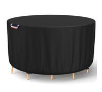 STARTWO Round Patio Furniture Covers ,Outdoor Furniture Table Covers Waterproof ,UV Resistant (72" Dia x 28" H)