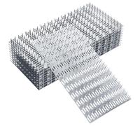 STARVAST 10Pcs 6x12 inch Truss Mending Plate with 9mm Nail Teeth, Zinc-Plated Iron Flat Mending Plates Repair Pronged Truss Mending Plate, Thickness 1mm, for Roofing Wood Trusses Timber Connectors