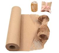 STARVAST Kraft Paper Honeycomb Wrap, 50 m x 40 cm, Kraft Paper Roll, Environmentally Friendly, Honeycomb Filling Envelope for Moving, Protection, Gift Packaging