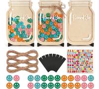 STARVAST Star Reward Jar Set (3 Pack) - Magnetic Potty Training Reward Chart for Toddlers - Fun Positive Behavior Token System with Stand & Hanging Rope