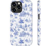 STARVIP for iPhone 13 Pro Case, Wireless Charging Compatible,Dual-Layer Protection with Stylish Wildflower Design, Soft Silicone + Hard Shell, Cute Chic Phone Cover for Women - Blue Safari Delight