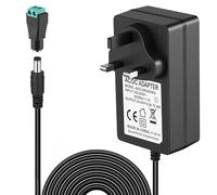 Starvortex 24V Power Supply 72W 3A, AC 100-240V to DC 24V Adapter, with DC Plug Connector, Transformer for LED Strips, Routers, Webcams, Speakers & Electronics