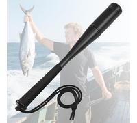 Starvortex Fishing Priest, Aluminum Alloy Fishing Rounders Bat with Non-Slip Foam Handle, 25mm Diameter Fish Stringer with Lanyard, Durable Cosh Baton Fishing Accessories Solid Club Tool