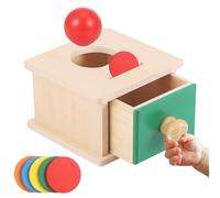 Starvortex Toddlers Montessori Coin Box Toys for 1 2 3 Year Old Boys Girls, Wooden Coin Box Toddler Educational Toys, Color Wooden Shape Sorter Stacking Sensory for Ages 2-4 Birthday Gift