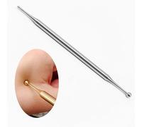 Starvway Dual Head Facial Reflexology Tools Stainless Steel Manual Acupuncture Pen Portable Body Point Probe Massage Tool Self-Massage Acupressure Bar 150mm