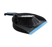 STARWAX - Dustpan And Brush Set - Small Cleanup Jobs - Serrated Edges - Ergonomic - Flagged Fibres That Trap Dust - 33cm