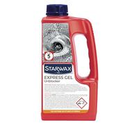 STARWAX - Express Gel Unblocker - Ideal for Standing Water - Acts in 5 Mins - Gel with 30% Sodium hydroxide - Kitchens and Bathrooms - 1L - 1L = 2 Unblocking Operations