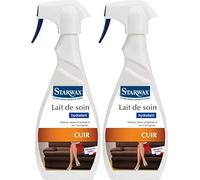 STARWAX Leather Care Milk - 2 x 500 ml - Ideal for Regularly Cleaning, Nourishing and Preserving Leather